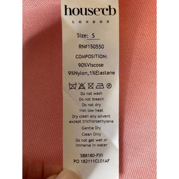 House of CB Bodycon Fairy FiFi Pink Maxi Dress Size Small - Picture 13 of 16